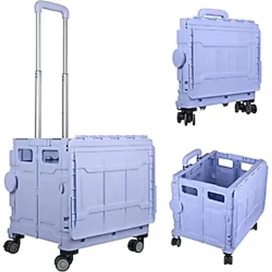 Sunup Sn-26967 Katlanabilir Market Pazar Kamp Tekerlekli Alışveriş Arabası 60Kg Kapasiteli