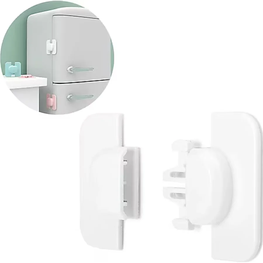 Sunup Sn-28750 Geçmeli Tip Buzdolabı Ve Dolap İçin Çocuk Güvenlik Kilidi Yapışkanlı