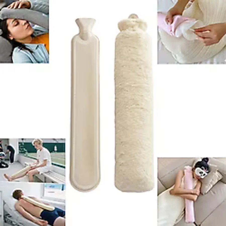 Sunup SN-29910 Peluş Kılıflı Yumuşak Dokulu Uzun 76 Cm 2500 Ml Kapasiteli Sıcak Su Torbası