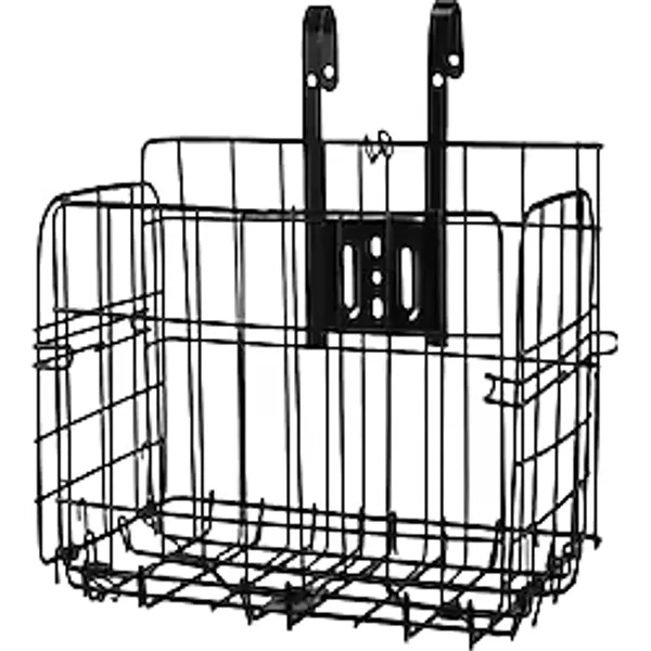 Sunup Sn-37894 Katlanabilir Bisiklet Sepeti Metal Tel Gövde 34X20x23cm Pratik Taşıma Sepeti