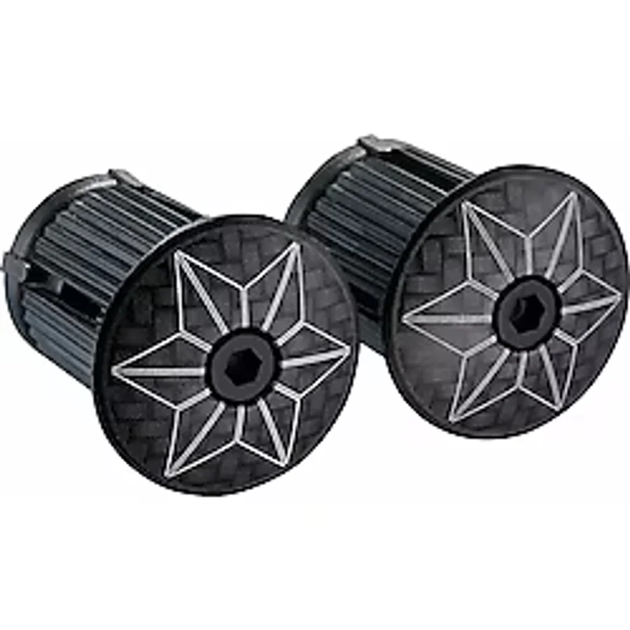 Supacaz Bp-28 Gidon Tıpası Star Plugz Laser Carbon Siyah