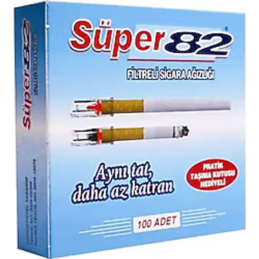 Süper 82 Filtreli Sigara Ağızlığı 100 Adet
