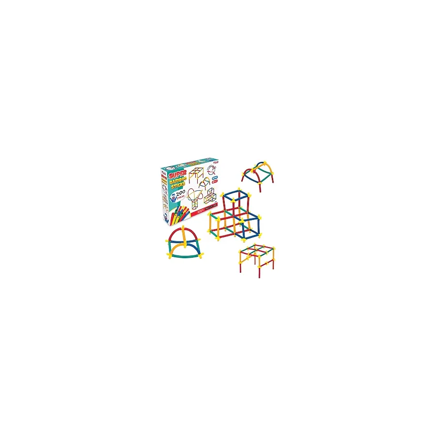 Süper Bambu Çubuklar (200 Parça) - Lego Setleri - Borular Lego - Plastik Çubuklar