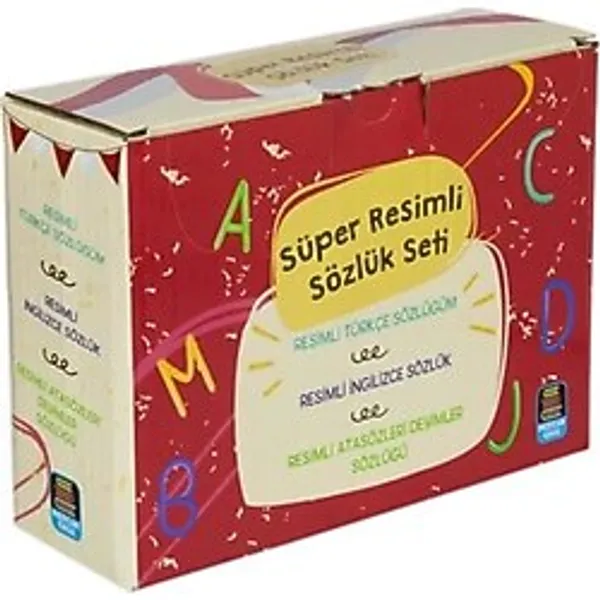 Süper Resimli Sözlük Seti - 3 Kitap Takım - Kutulu