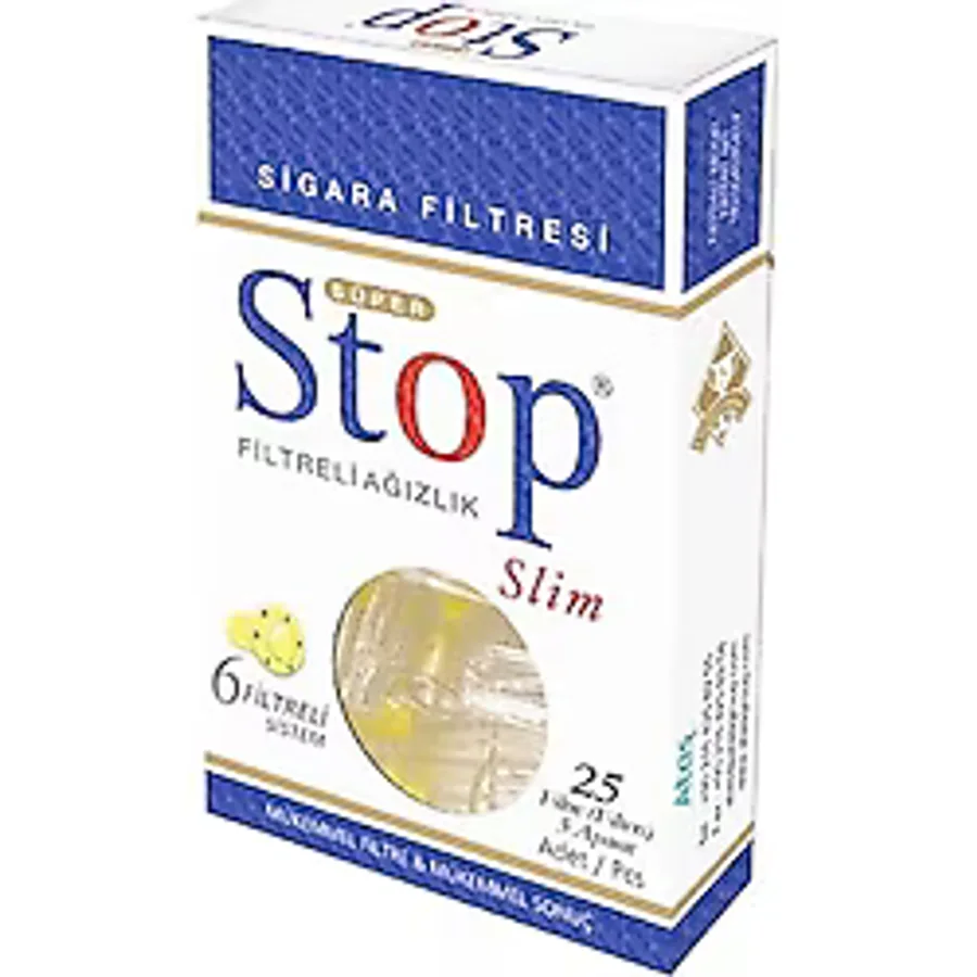 Süper Stop Filtreli Sigara Ağızlığı 25'li