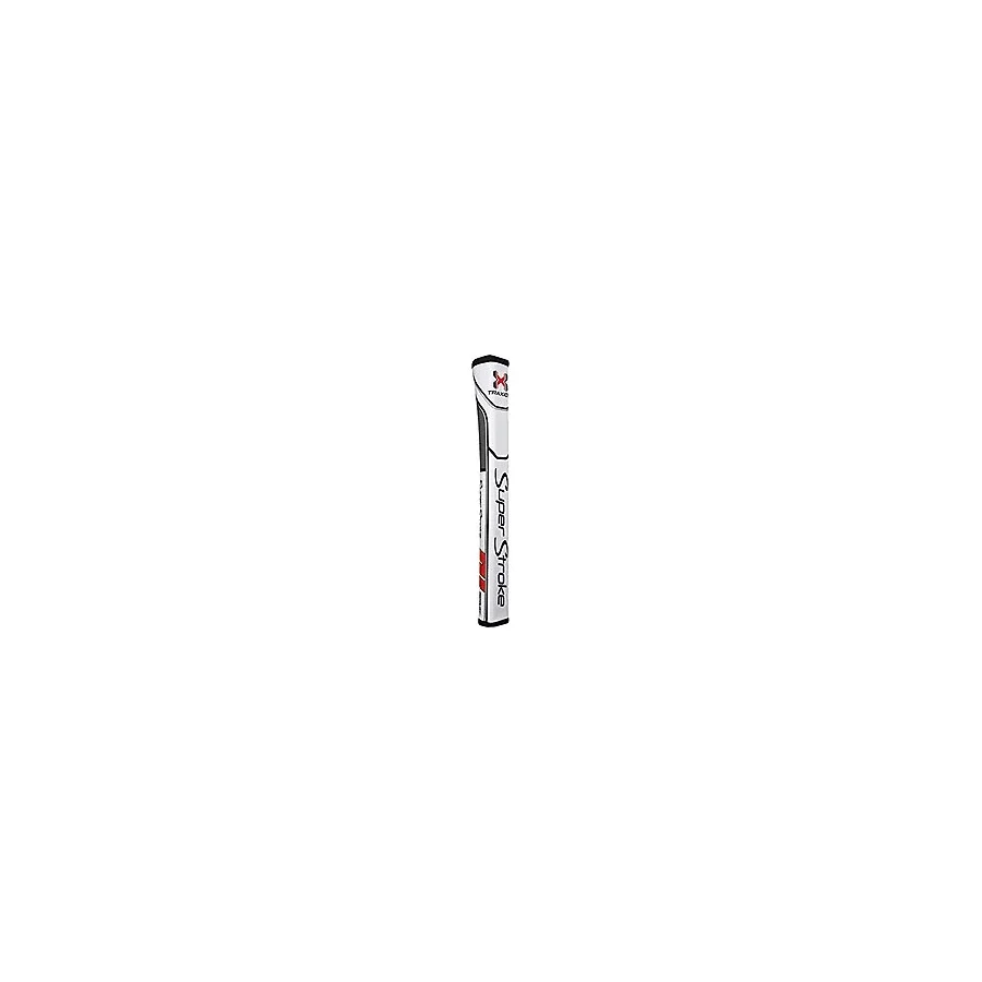 Super Stroke Traxion Pistol GTTM 2.0 Golf Sopası Kavrama, Beyaz/Kırmızı/Gri (Tabanca GTTM 2.0 Tour) Geri Bildirimi ve Yapışmayı Geliştiren Gelişmiş Yüzey Dokusu Kavrama Basıncını En Aza İndirin
