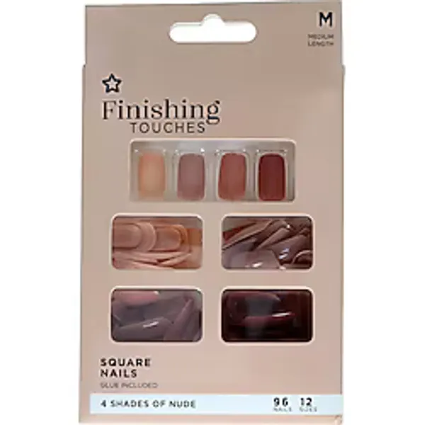 Superdrug Finishing Touches Takma Tırnak Nude