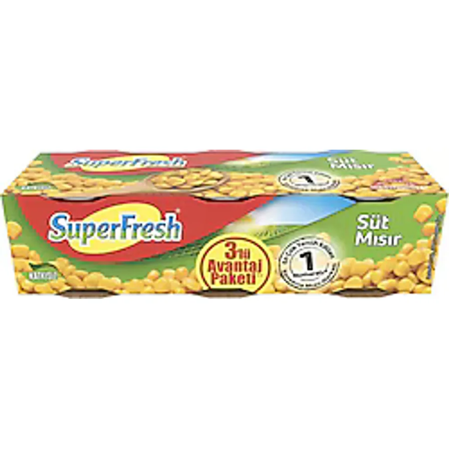 SuperFresh Konserve Mısır 3x200 gr