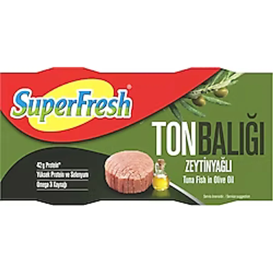 SuperFresh Zeytinyağlı Ton Balığı 2x140 gr
