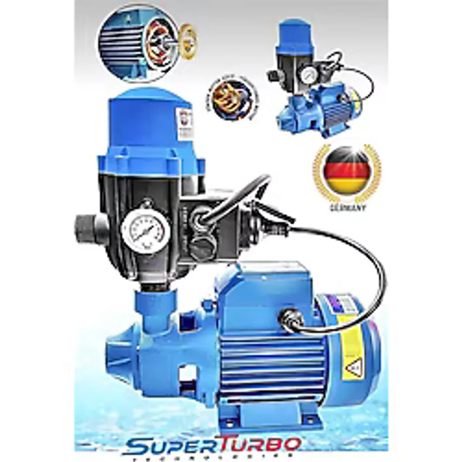 SUPERTURBO Yüksek Performanslı Su Pompası Mini Paket Hidrofor DKM80 1HPX Alman Hidrofor Seti Su Motoru Pompa