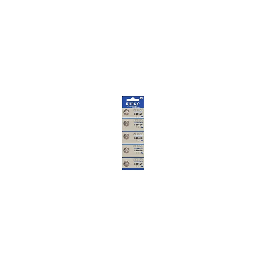 Supex CR1620 3V Lityum 5'li Düğme Pil