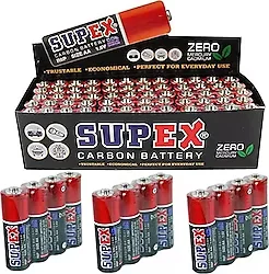 Supex R6 1.5 V 60'lı Çinko Karbon AA Kalem Pil