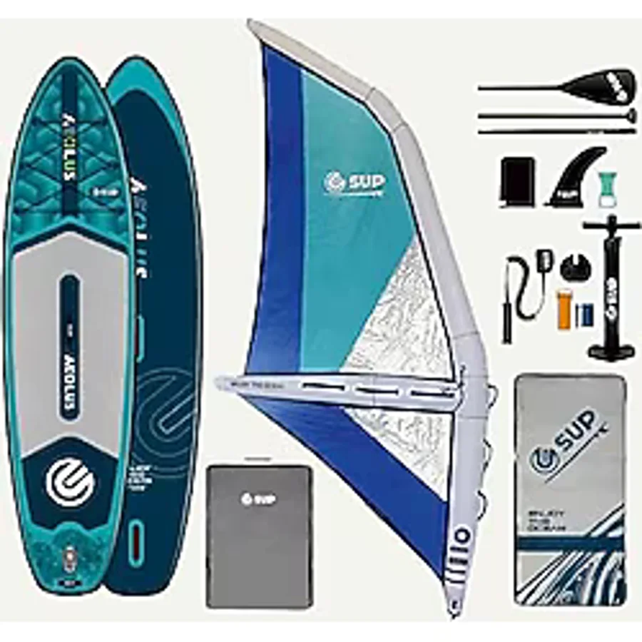 Suplimanı Yelkenli Supboard Paddle Board Şişme Sörf Tahtası Tam Set Sup Board Aeolus 335x84x15