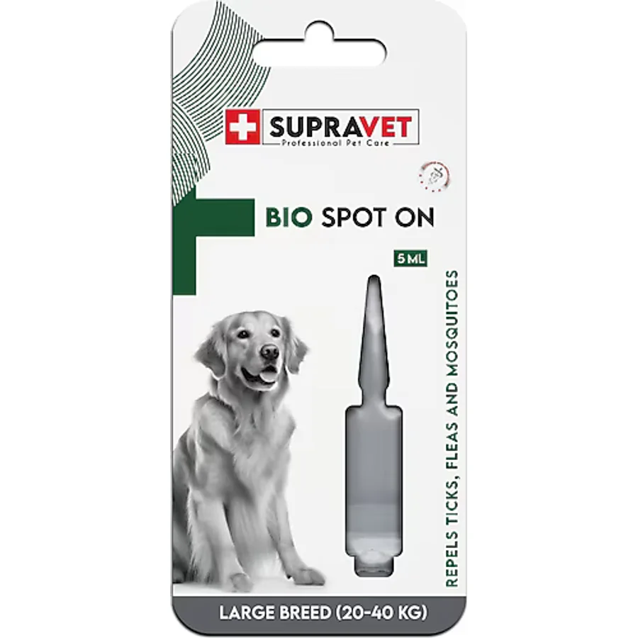 Supravet Büyük Irk 20-40 kg Köpek Deri ve Tüy Bakım Damlası 5 ml