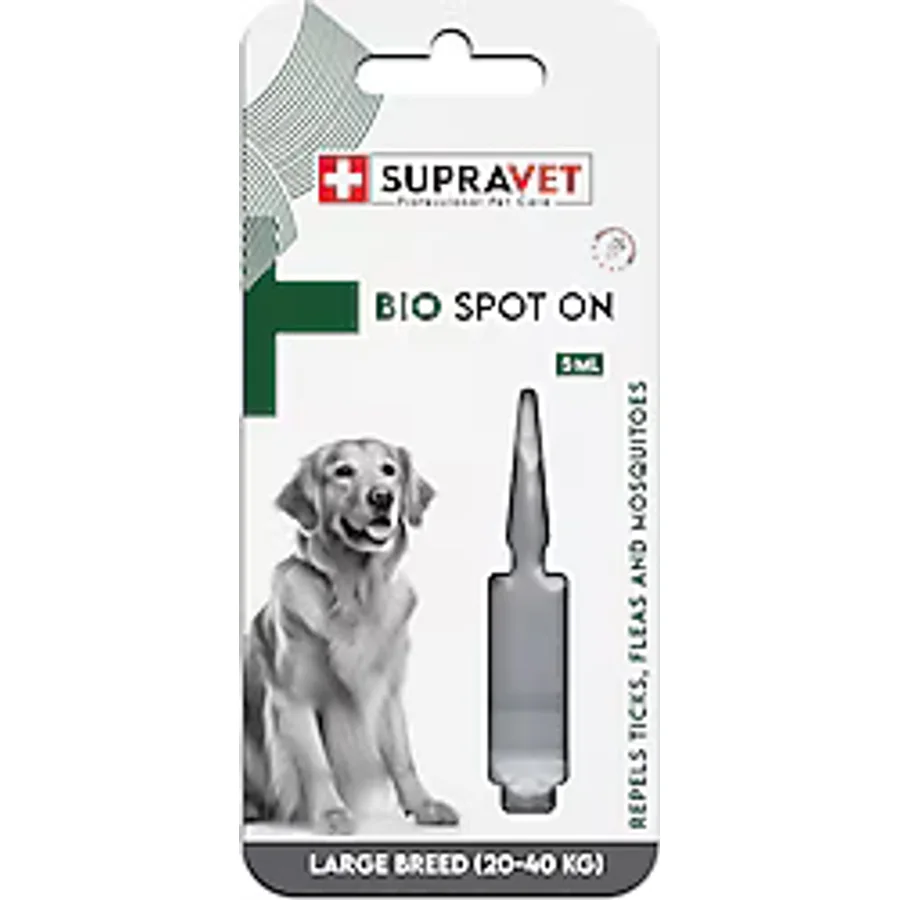 Supravet Büyük Irk 20-40 kg Köpek Deri ve Tüy Bakım Damlası 5 ml