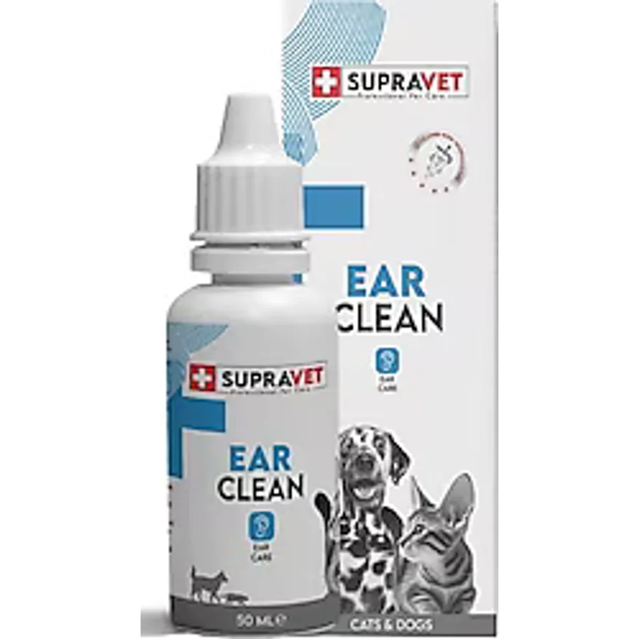 Supravet Ear Clean 50 ml Kedi Köpek Kulak Temizleme Solüsyonu