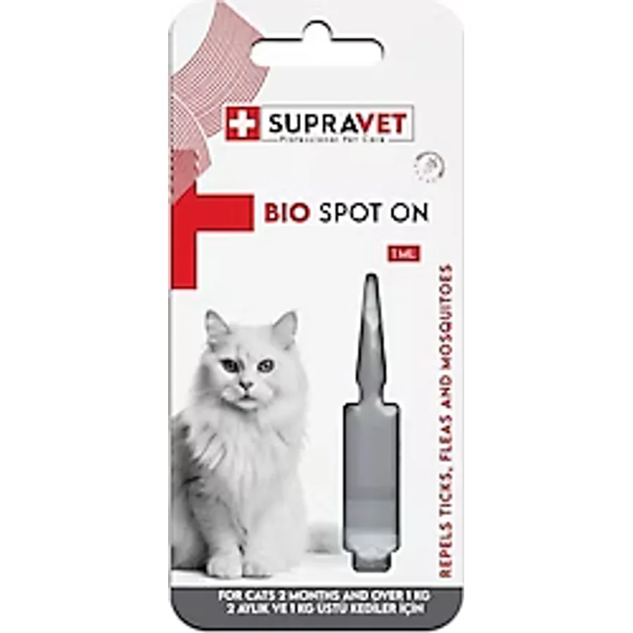 Supravet Kedi Bit Pire Kene 1 ml Dış Parazit Ense Damlası