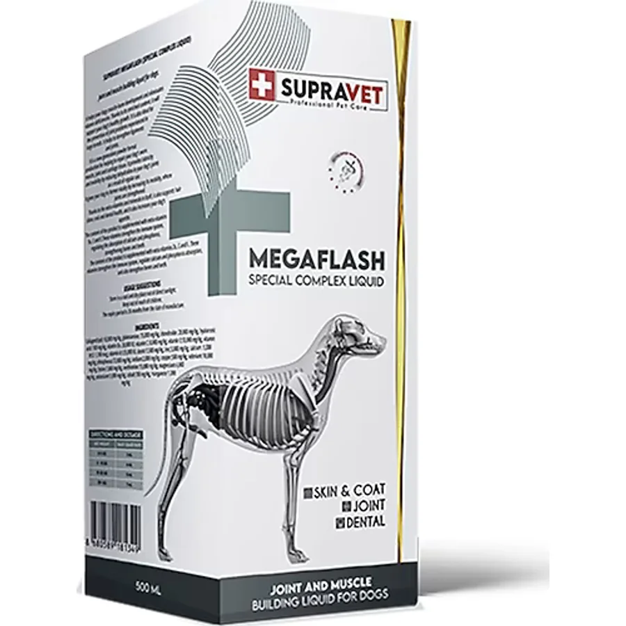 Supravet Mega Flash 500 ml XXL Köpek Eklem ve Kas Geliştirici Likit