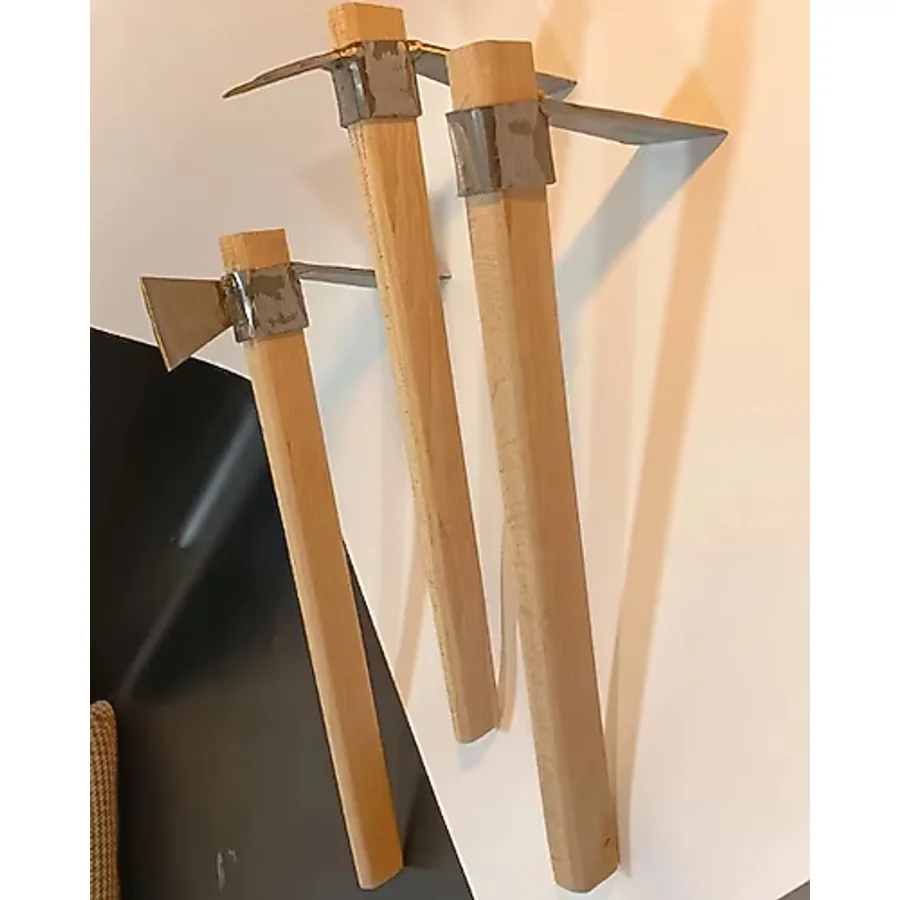 Sürmene Makas Çeliği 3Lü Set Paltalı, Düz, Çatallı Kazma Seti Bahçe Tarla Hobi 45Cm Profesyonel