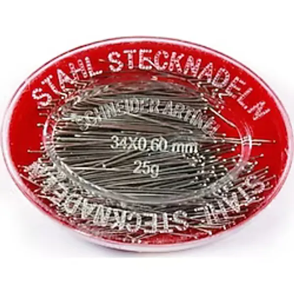 Süs Dünyası Toplu Iğne 25 Gr. 34 No. Alman Malı Çelik - Ince Uçlu