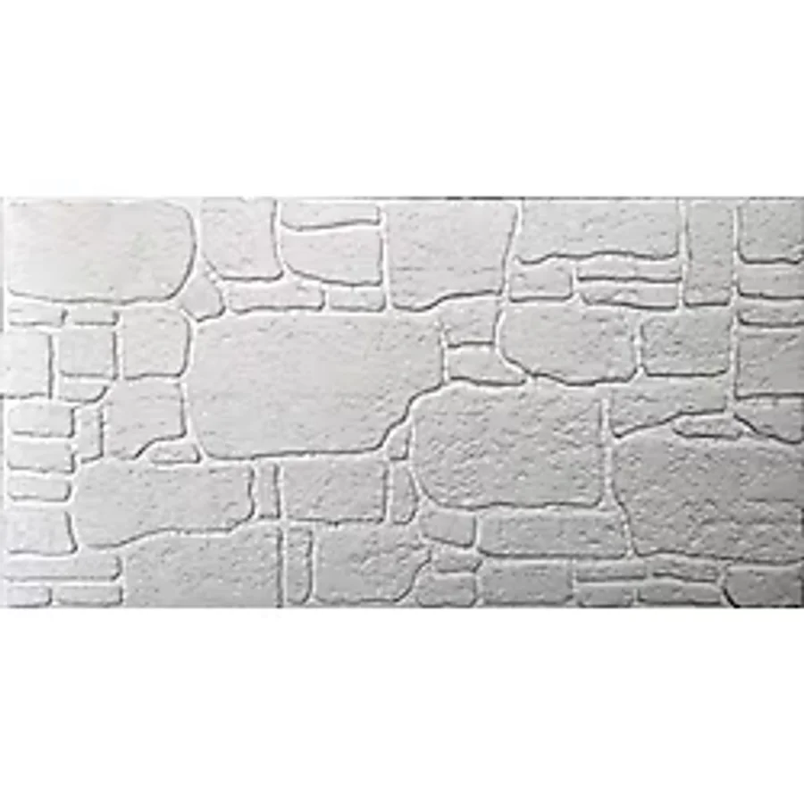 Süs Köşe Dekor Buz Taş Desen Baskılı Strafor Duvar Panel 4 Adet 2 M2 - 4Lü