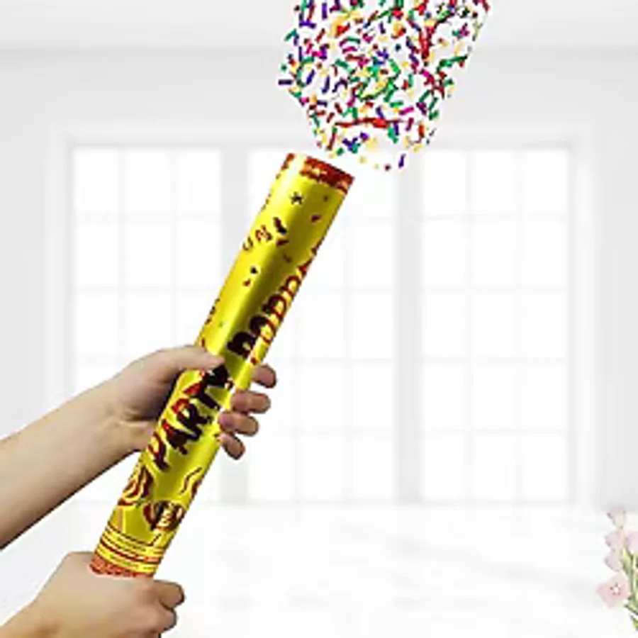 SüSLe Bebek ve Parti Kağıt Ve Metalize Parçalı Konfeti 40 Cm