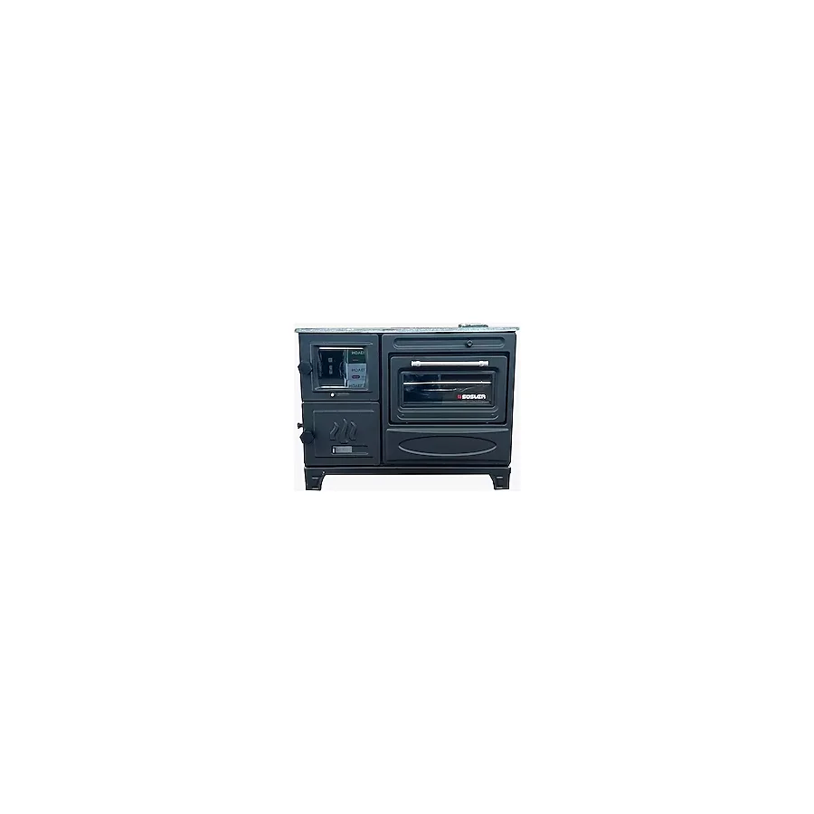 Süsler SS-5314 Çift Camlı Modern Kuzine Fırınlı Döküm Soba