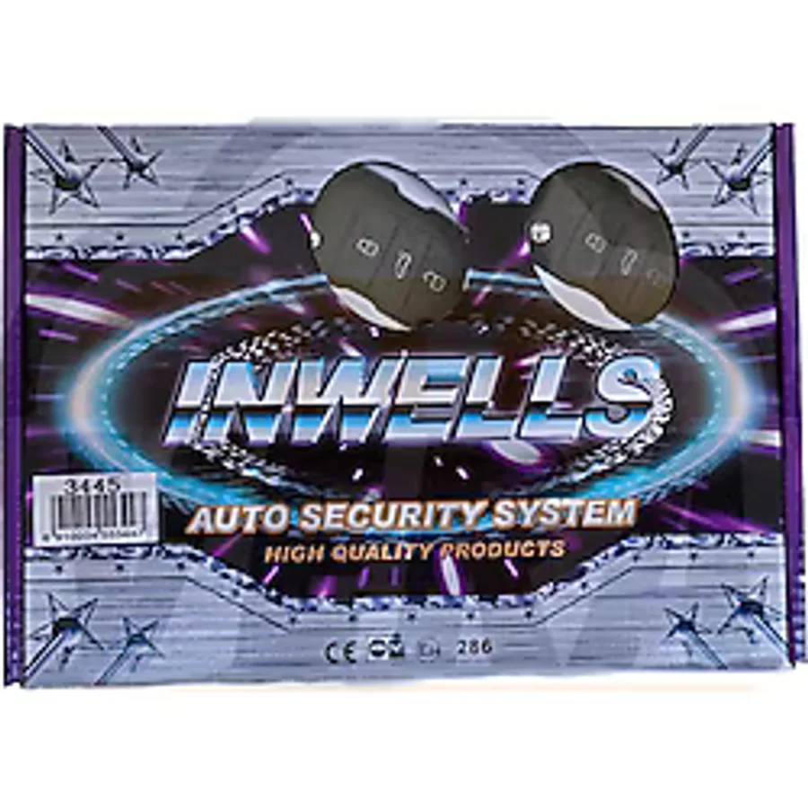 Sustalı Kumandalı Inwells 3445 12 Volt Oto Alarm Yeni Anahtar