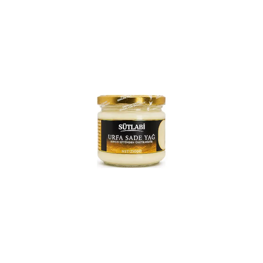 Sütlabi Sade Yağ (Ghee) %99,5 Saf Koyun Sütü Yağı - Renklendiricisiz, Katkısız, Laktozsuz, Kazeinsiz Saf Altın Yağ 250 gr