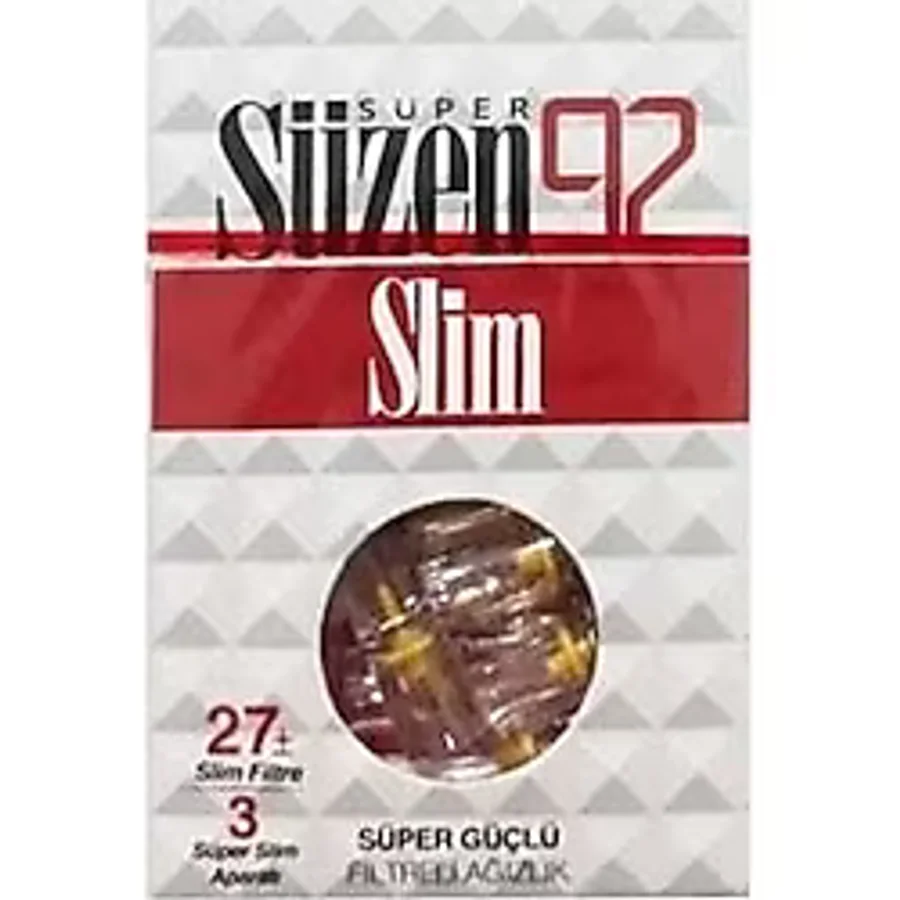 Süzen 92 Sigara Ağızlık Filtresi Slim 27'li
