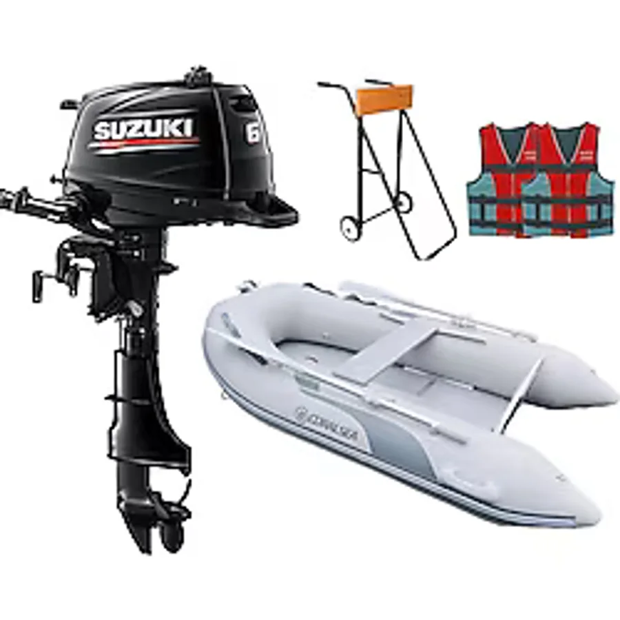 Suzuki 6 Hp Deniz Motoru + Coralsea 270 Ahşap Tabanlı Bot