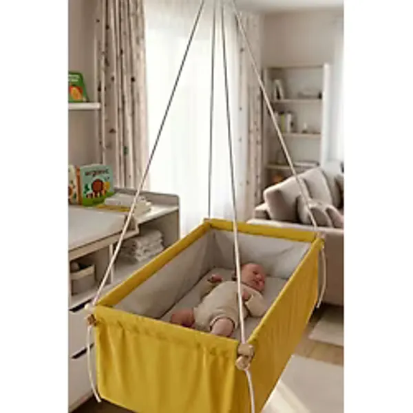 Svava Ergonomik Hamak Beşik - Doğal Sallanan Çingene Beşiği