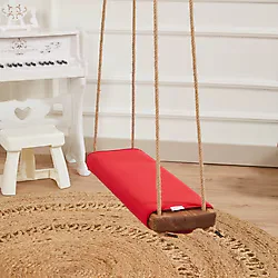 Svava Klasik Kırmızı Ahşap Piknik Salıncak