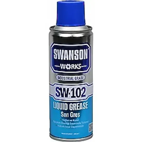 Swanson Works 400 ml Sıvı Gres Tüm Yüzeylerde Kullanıma Uygun Yüksek Isıya Dayanıklı Yağ