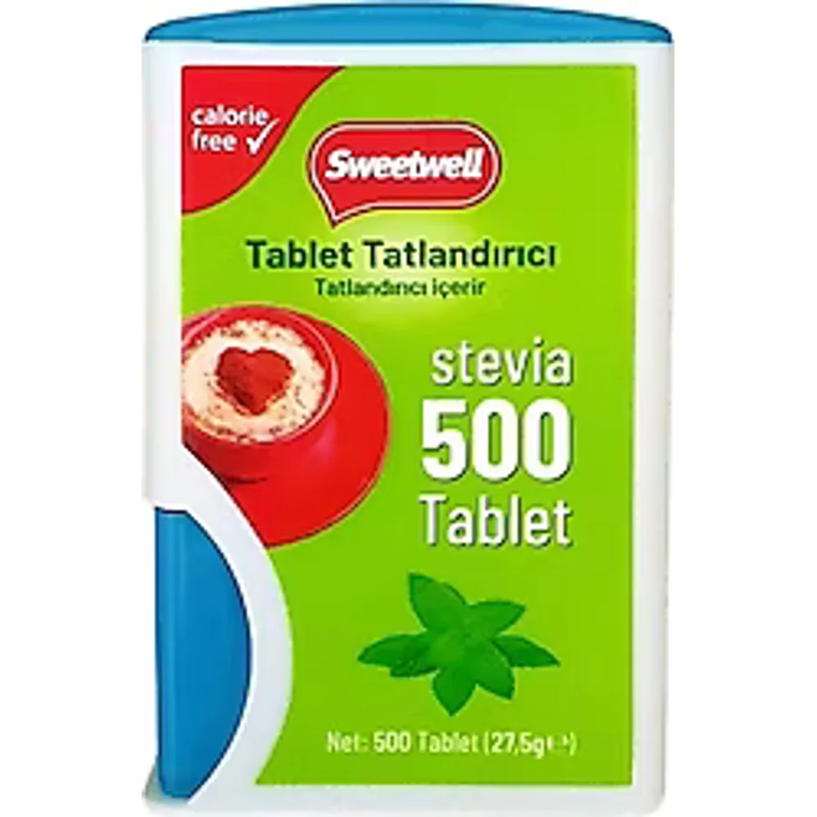 Sweetwell Stevia Sıfır Kalori Tatlandırıcı 500 Tablet