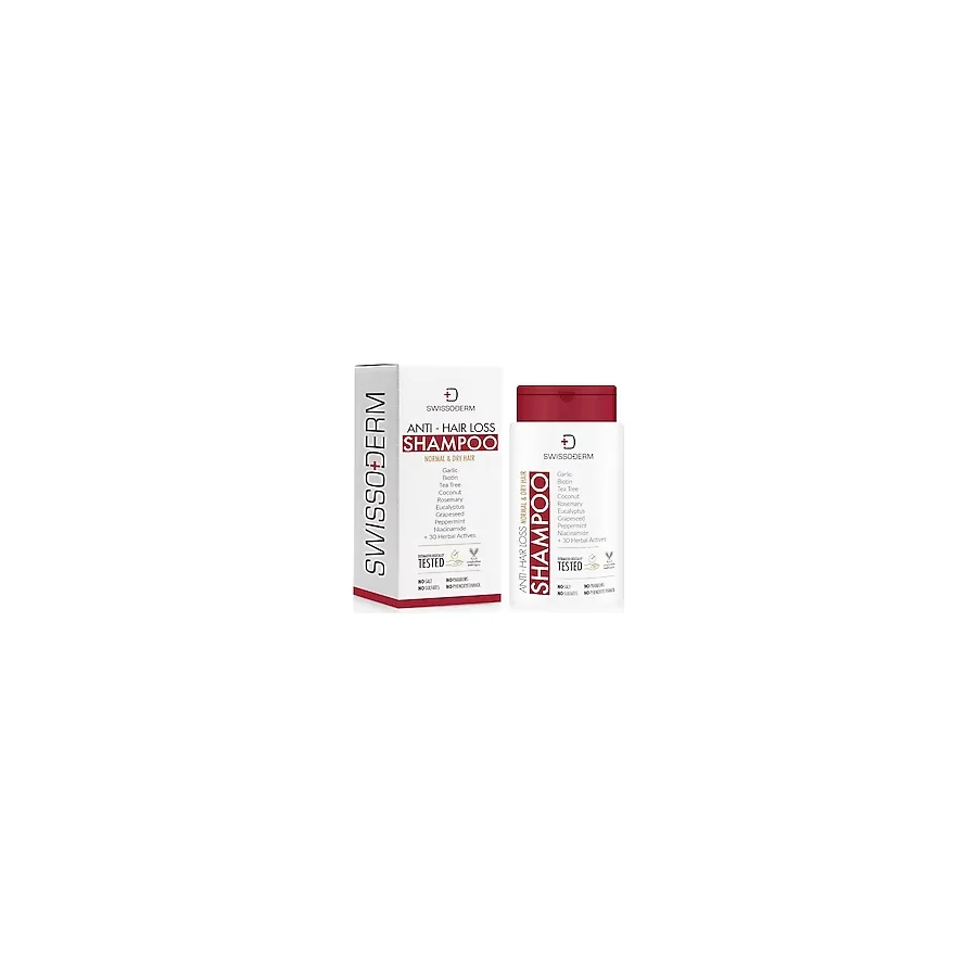 Swissoderm Normal ve Kuru Saçlar için 300 ml Saç Dökülmesine Karşı Tuzsuz Şampuan