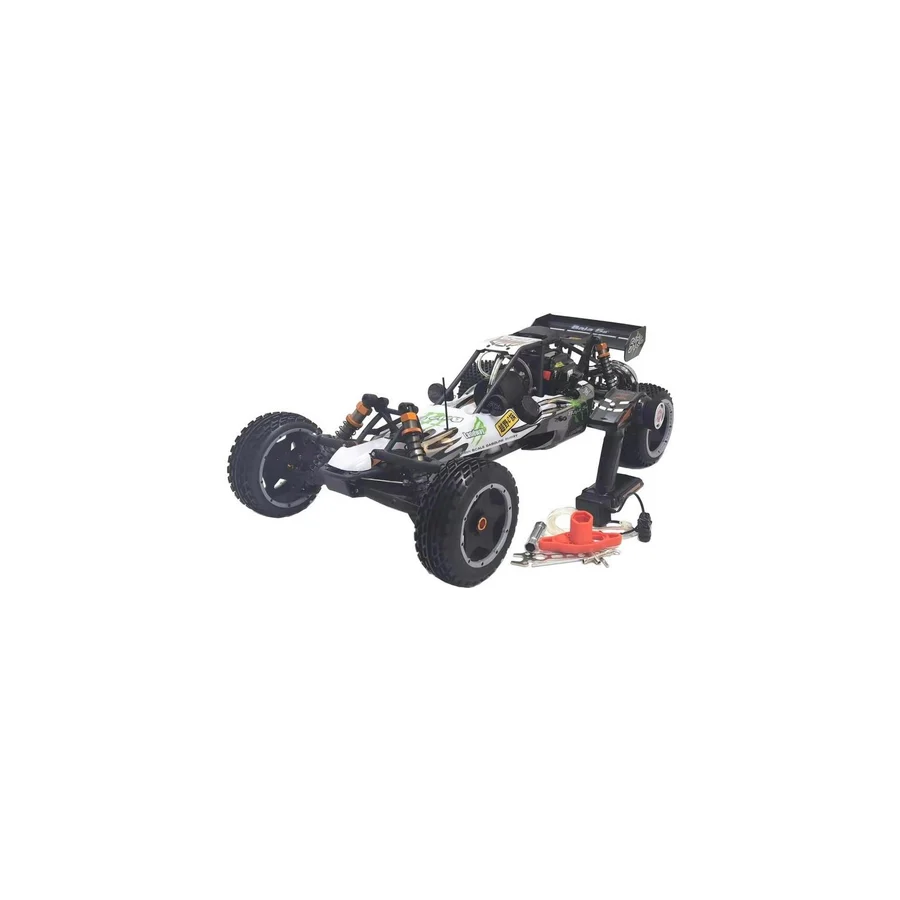Sy Racıng 1/5 Baja 5b 30.5cc Rtr Kurşunsuz Benzinli Uzaktan Kumandalı Rc Arazi Model Araba 80+ Kmh 75CM Uzunluk Offroad Beyaz-Yeşil ( Kullanıma Hazır)