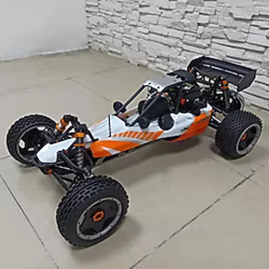 SY RACING 1/5 Baja 5B 30.5CC RTR Kurşunsuz Benzinli Uzaktan Kumandalı RC Arazi Model Araba 80+kmh 75CM Uzunluk Offroad