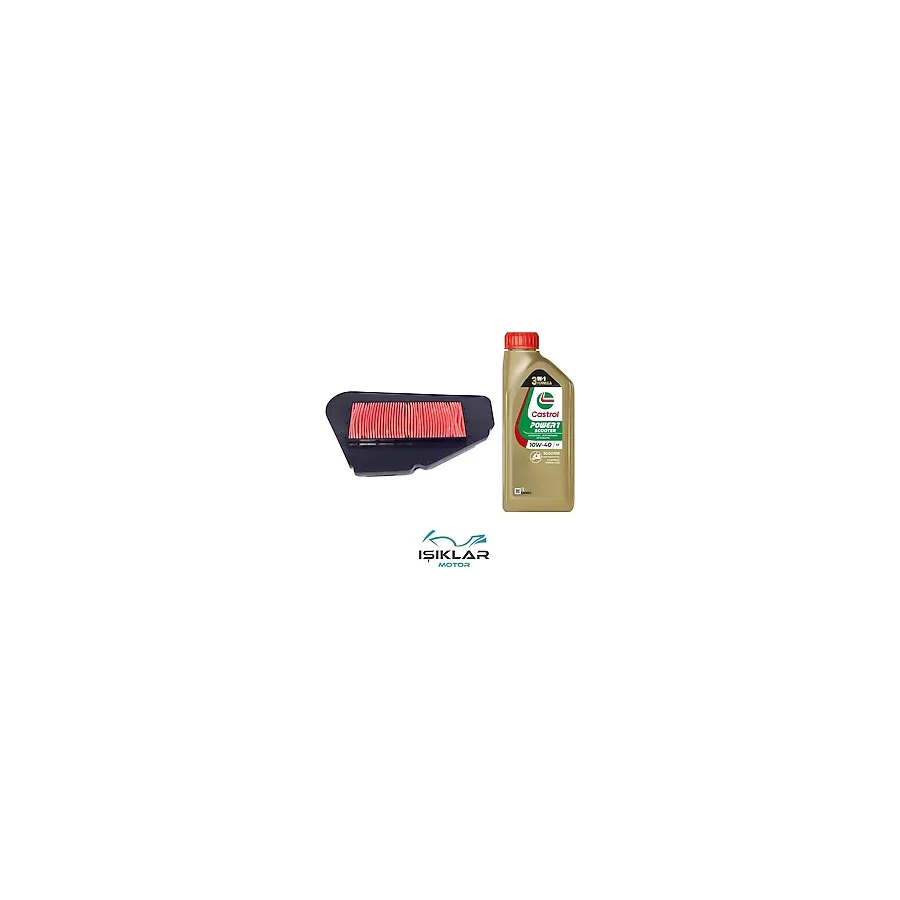 Sym Fiddle 3 125 Castrol Yağ Ve Hava Filtre Bakım Seti Bs0034