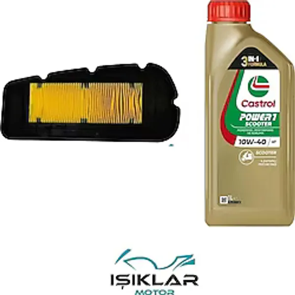 Sym Joyride 300 Castrol Yağ Ve Hava Filtre Bakım Seti Bs0041