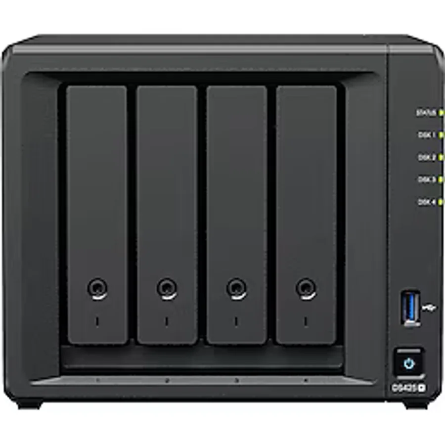 Synology 4diskli Celeron Qc-2gb Ram-2.5gbe Nas Server Ds425 Plus