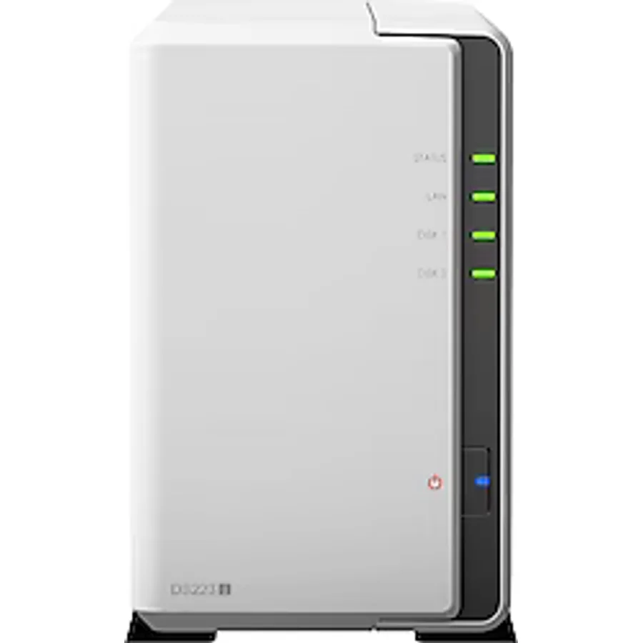 Synology DS223J 1 GB 2 Yuvalı 108 TB Destekli NAS Depolama Ünitesi