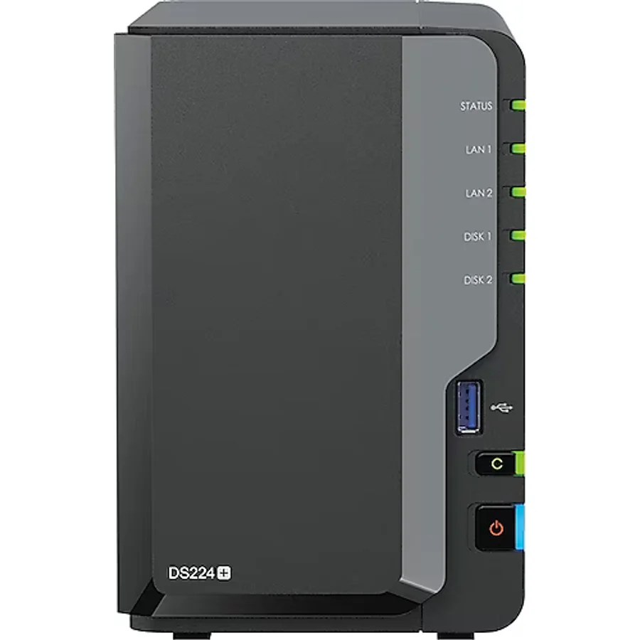 Synology DS224 Plus 2 GB 2 Yuvalı 108 TB Destekli NAS Depolama Ünitesi