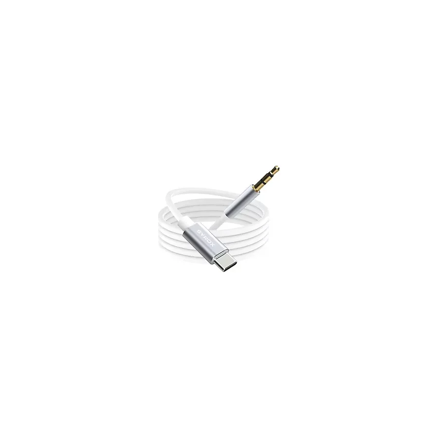 Syrox DT24T-J 1 m Type-C to Aux Dönüştürücü Ses Kablosu