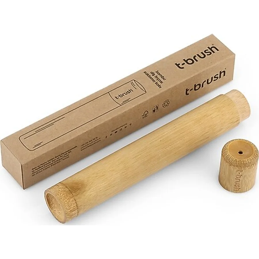 T-Brush Bambu Diş Fırçası Saklama Kabı