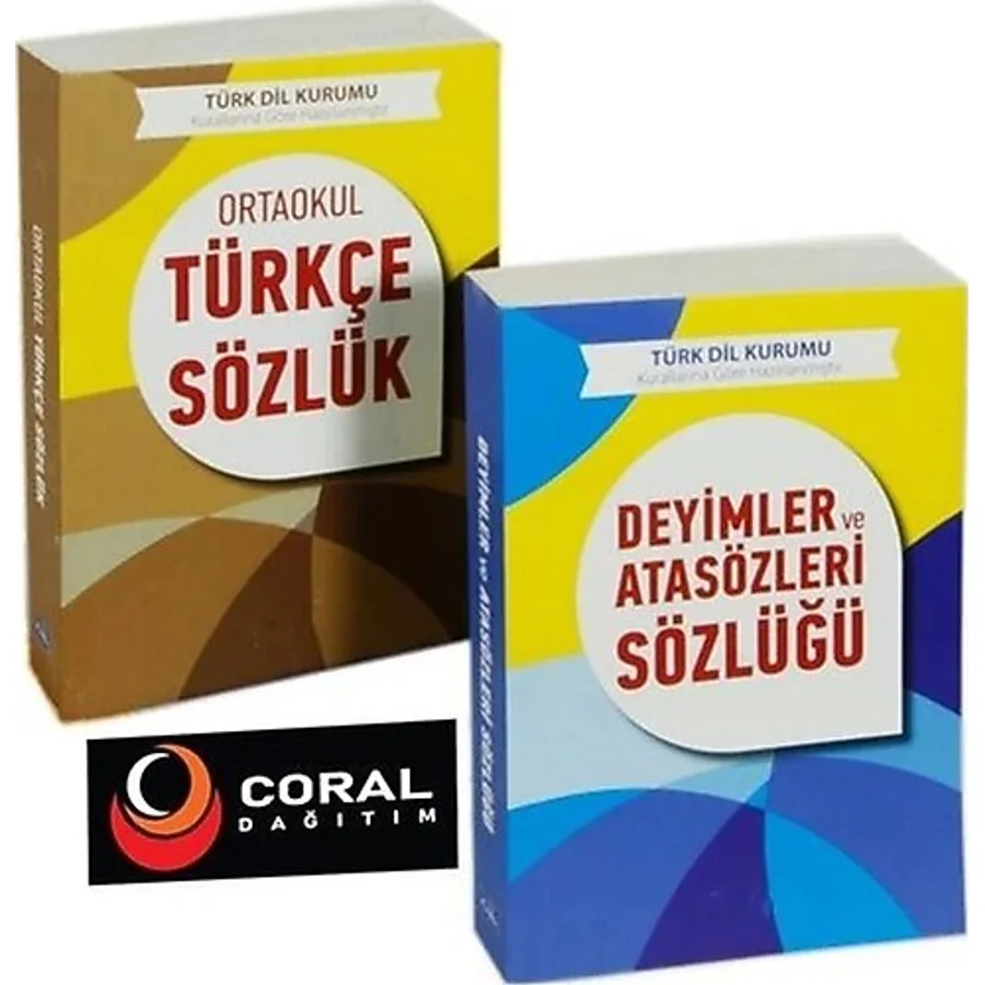 T.D.K. Uyumlu Ortaokul Türkçe Sözlük, Deyimler ve Atasözleri Sözlüğü Seti - 2 Kitap Takım
