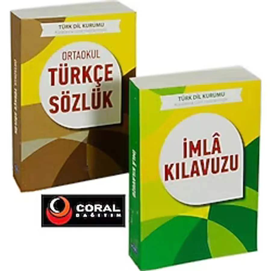 T.D.K. Uyumlu Ortaokul Türkçe Sözlük ve İmla Klavuzu Seti - 2 Kitap Takım- Coral Dağıtım