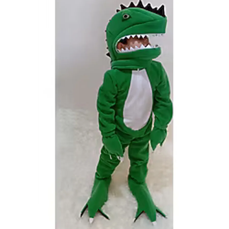 T-rex Dinozor Kostümü Yeşil Dinozor Kostümü Çocuk
