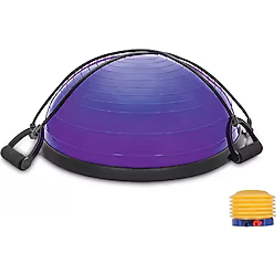 T181-mo Bosu Ball Yarim Denge Topu Pilates Aleti Direnc Lastikli Pompa Dahildir