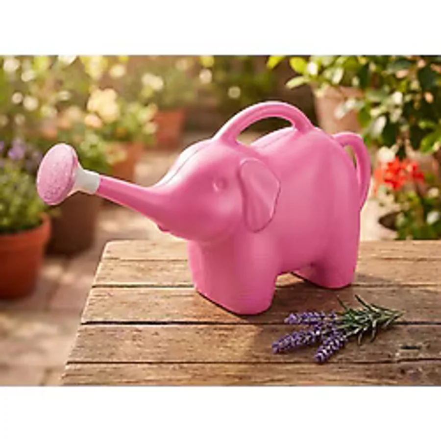 Ta-Fu Global 2 LT PEMBE Fil Şekilli Başlıklı Bahçe Sulama Kabı